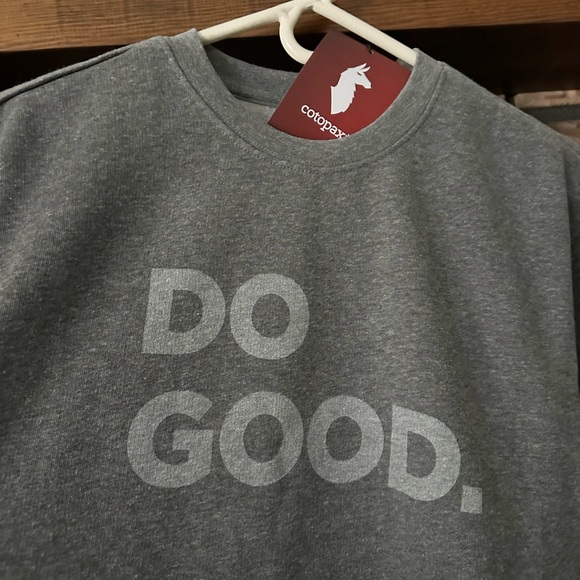 Cotopaxi Heather Grey Crew Sweatshirt - “Do Good” - Picture 2 of 4